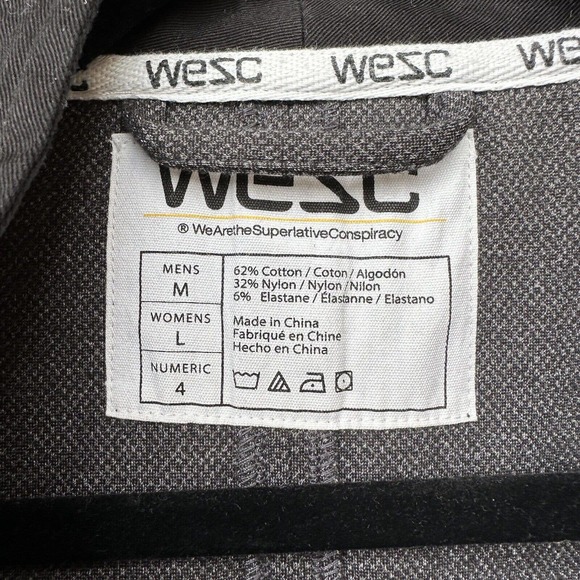WeSC kimono haru short robe Unisex Mens M, Womens L, Black/grey - Picture 3 of 10